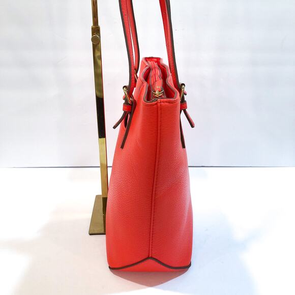 Anne Klein Tangerine Orange Lily Tote Bag - Picture 4 of 8